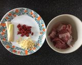 A picture of step 1 of Pork ribs lemongrass soup.