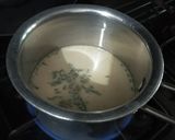 A picture of step 3 of Tulsi tea.