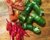 Foto langkah ke 2 dari resep Cumi asin Cabe ijo.