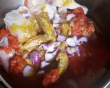A picture of step 1 of Cinnamon pepper chicken.