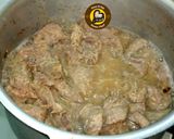 A picture of step 3 of Mutton Pasanda.