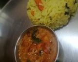 A picture of step 6 of Veg biryani with tomato salon.