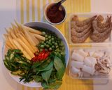 รูปขั้นตอนการทำที่ 1 ของ "กุ้ง&หมึกผัดพริกเผา" Stir Fried Shrimp&Squid with Chili Paste