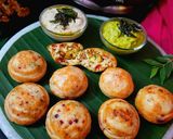 A picture of step 8 of Walnut, Paneer and Cheese stuffed Paddu.