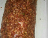 Foto del paso 8 de la receta: Pan de carne relleno con salsa y queso arriba