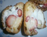 A picture of step 12 of Strawberry & Banana Cream Puffs.
