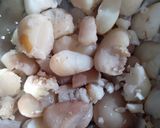 A picture of step 2 of Boiled singhara.