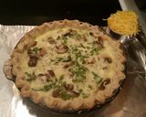A picture of step 5 of Breakfast Quiche.