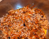 Foto del paso 5 de la receta: Arroz Integral con Shimejil blanco y ajo negro