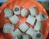 Foto langkah ke 4 dari resep Sosis Gulung Roti Tawar.