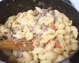 A picture of step 18 of Steak and Cactus Pasta.