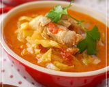 A picture of step 6 of Perfect with Rice! Chicken and Tomato Milk Soup.