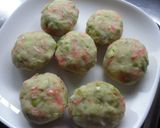 A picture of step 4 of Fava Bean and Sakura Shrimp Croquettes.
