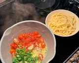 A picture of step 4 of 1 pot tomato pasta 🍝.