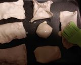 A picture of step 5 of Puff cheese madness.