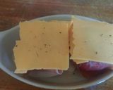 A picture of step 4 of Mandys breakfast tomatoes.