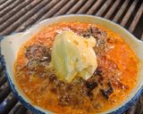 A picture of step 5 of Kofta iskender.