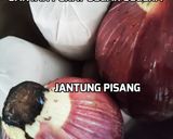 Gambar langkah 1 resipi Teresek Jantung Pisang Kelantan.