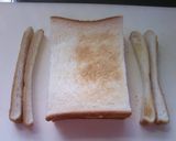 A picture of step 5 of Kissaten Style Ham and Cucumber Toasted Sandwich.