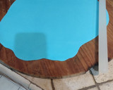 Foto del paso 3 de la receta: Torta temática, fondo del mar