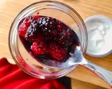 Hình bước làm 1 của món 🌱 Sữa Chua Hạnh Nhân Sirô Blackberry (Vegan)