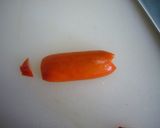 A picture of step 3 of A Wiener Sausage Koinobori (Flying Carp) for Bento.