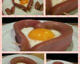 A picture of step 4 of AMIEs Fried EGG & Hotdog (Valentine Breakfast).