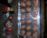 A picture of step 4 of Kandell's Best meatball mix.