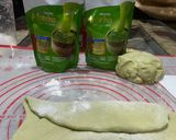 Foto langkah ke 6 dari resep Roti Tawar Discard Sourdough Matcha (Eggless).