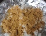 A picture of step 3 of Idli upma.