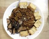 Hình bước làm 9 của món Mì xào chay nấm đông cô