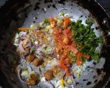 A picture of step 5 of Soya vegetable semi fried rice.
