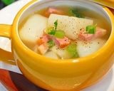 A picture of step 4 of Japanese Turnip and Bacon Soup.