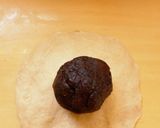 A picture of step 4 of Black Sesame Anpan Flavoured with Brown Sugar (Bread Rolls Filled with Beans Paste).