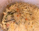A picture of step 9 of Mutton leg shanks biriyani.