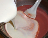 A picture of step 10 of Raspberry Bavarian Cream.