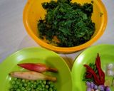 Foto langkah ke 2 dari resep Gulai daun ubi tumbuk.