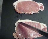 A picture of step 1 of New Potatoes and Pork with Rich Butter Soy Sauce.