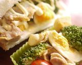 A picture of step 5 of With Pork A Side Dish Treat Deli Salad.