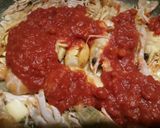 A picture of step 3 of Langostines in a spicy tomato sauce.