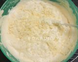 Foto langkah ke 6 dari resep CHIFFON TAPE SINGKONG KEJU metode santan dimasak dulu.
