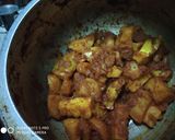 A picture of step 5 of Cauliflower Danthal and Aloo.