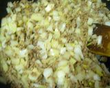 A picture of step 1 of Omelette with Ground Meat And Onions.