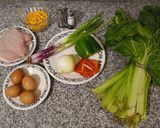 Foto del paso 1 de la receta: Budín de pollo y verduras 🥬🍗🌶