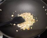 A picture of step 5 of Kuvuni rice payasam.