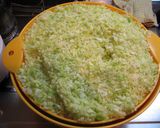 A picture of step 1 of Fluffy Okonomiyaki with Store-Bought Okonomiyaki Mix.