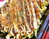 A picture of step 4 of Fluffy Okonomiyaki with Store-Bought Okonomiyaki Mix.