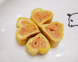 A picture of step 8 of Easy & Cute Heart Tamagoyaki.