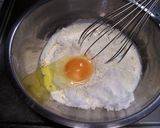 A picture of step 1 of Pancake Mix Fried Doughnuts.