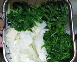 Foto langkah ke 1 dari resep Sayur Pecel Bumbu Kacang (Sarapan Pagiku).